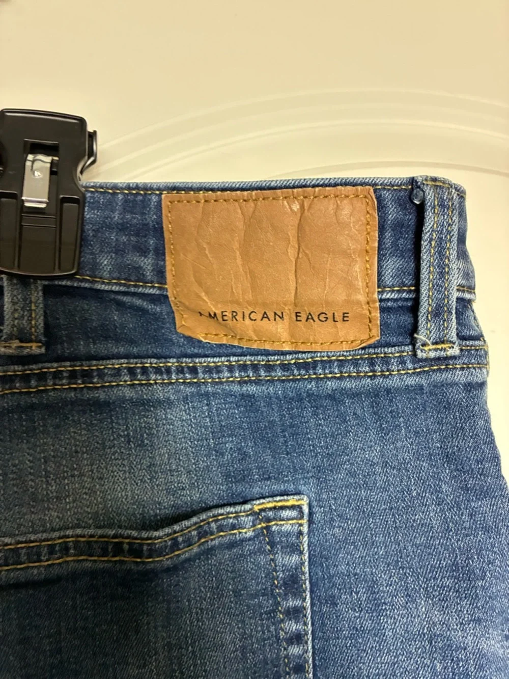 American Eagle Outfitters Men’s Distressed Dark Blue Denim Shorts size 48 - Picture 12 of 14